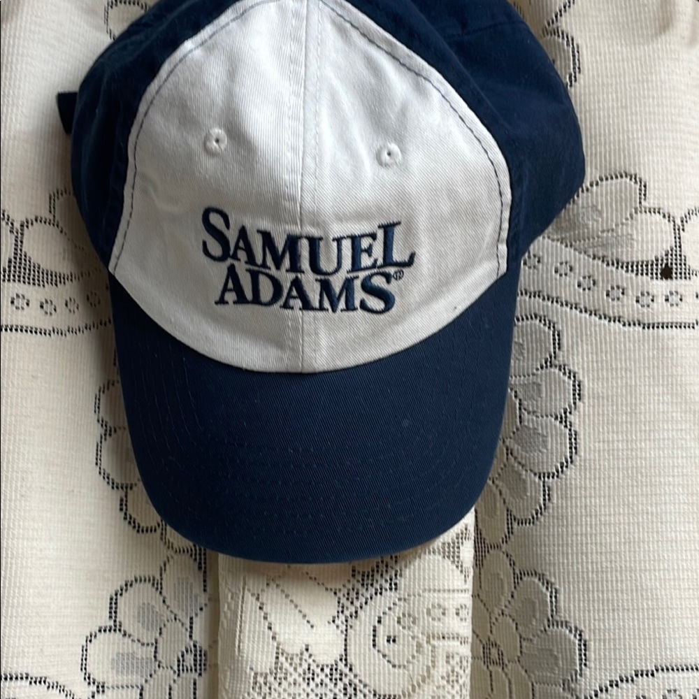 Samuel Adams Navy and White Hat NWT 100%Cotton